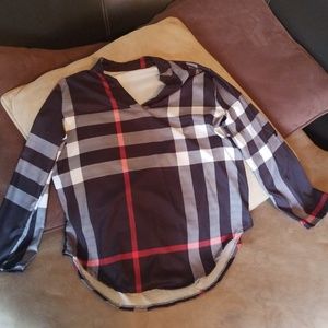 ***Reposh***NWOT plaid pattern top